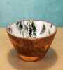 Blue & Brown Acacia Wood  Serving Bowls
