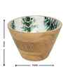 Blue & Brown Acacia Wood  Serving Bowls