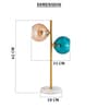 Blue & gold Glass Aurora Duo Globe Lamp