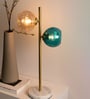 Blue & gold Glass Aurora Duo Globe Lamp