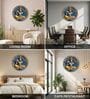 Blue & Gold Krishna Round Wall Art 15 Inch