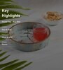 Blue & Gold MDF Wood Blue Gird  Round Serving Tray