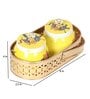 Blue & Gold Metal Cake Platter WIth Knife & Server