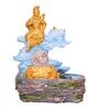 Blue & Gold Resin Lord Shiva Indoor Water Fountain