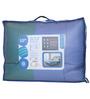 Blue And Green Microfiber Stripe Reversible 150 GSM Double Bed Comforter