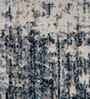 Blue & Rust Abstract PP Heatset 3 x 5 Feet  Machine -Made Carpet
