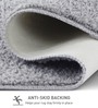 Blue & Silver Absorbent and Quick-Dry Polyester Bath Mats 38x58 cm