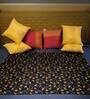 Blue   Upcycled from sheer waste fabric and cotton Bed Throws  Collection