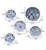Blue & White Abstract Meena Wall Art Set of 5