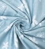 Blue & White Cotton Floral 350 GSM Single Bed Reversible Dohar