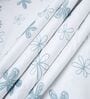 Blue & White Cotton Floral 350 GSM Single Bed Reversible Dohar