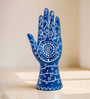 Blue & White Evil Eye Hand Showpieces 9 Inch