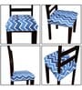 Multicolor Printed Polyester Blend 16x20 Inches Chair Covers (Set of 4)