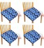 Multicolor Printed Polyester Blend 16x20 Inches Chair Covers (Set of 4)