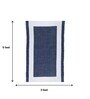 Blue & White Polypropylene Geometric 3 x 5 Feet Dhurrie
