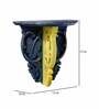 Blue & Yellow Antique Looks Pooja Shelf