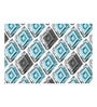 Blue Abstract 180 TC Cotton Queen Sized Bed Sheets with 2 Pillow Covers