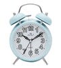 Mini Blue Analog Alarm Table Clock