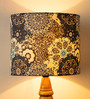 Blue  Beige Batik Printed Fabric Contemporary Table Lamp Shade