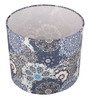Blue  Beige Batik Printed Fabric Contemporary Table Lamp Shade
