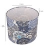 Blue  Beige Batik Printed Fabric Contemporary Table Lamp Shade