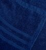 Blue Cotton Solid 550 GSM 2 Pcs Bath Towels
