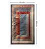 Blue Geometric Polypropylene 5 ft x 7 ft Machine Made Carpet