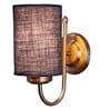 Blue Jute Fabric Wall Mounted Uplight Sconce (Blue)