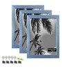 Blue  Photo frames Set Of 3 Decoration