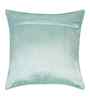 Blue Polyester Abstract 16X16 Inches Cushion Covers (Pack of 2)