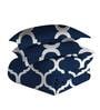 Blue Polyester Double Duvet Covers Folklore Collection