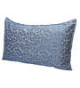 Blue Floral 210TC Cotton Blend 17 x 27 Inches Pillow Covers (Set of 2)
