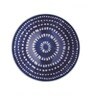 Greek Style 300ml White & Blue Stoneware Dinner Bowl