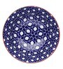 Floral Geometric 300ml Blue & White Stoneware Dinner Bowl