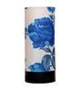 Regis Blue Fabric Shade Table Lamp With Wood Base