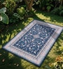 Blue Silk 5 X 3 Feet Abstract  Rectangle Carpet