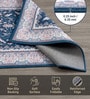 Blue Silk 5 X 3 Feet Abstract  Rectangle Carpet