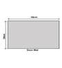 Blue Slogan Polyester 22x15 Inches AntiSkid Bath Mat