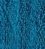Blue Solid Cotton 24x16 Inches Max Absorbant Bath Mat