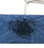 Blue Geometric Cotton 31 x 20 Inches AntiSkid Bath Mat