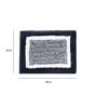 Blue  Solid Microfiber 48x20 Inches Bath Mat
