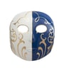 Blue- White-Golden Metal 15.74 Inch Elegance Duo Wall Mask