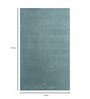 Blue Wool 6 x 4 Feet Solids Hand Tufted Carpet