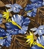 Floral (13x19) Blue & Brown Cotton (Set of 6) Placemat