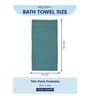 Blue 100% Cotton 380 Gsm Bath Towel 4 Pc