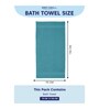 Blue 100% Cotton 380 Gsm Bath Towel