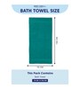 Blue 100% Cotton 380 Gsm Bath Towel
