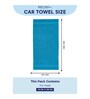 Blue 100% Cotton 380 Gsm Car Towel