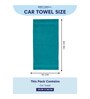 Blue 100% Cotton 380 Gsm Car Towel