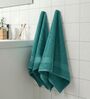 Blue 100% Cotton 380 Gsm Hand Towel 2 Pc